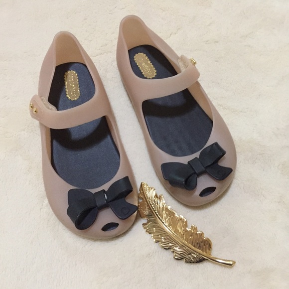 Mini Melissa Other - Mini Melissa flats with bow and peep toe